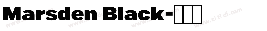 Marsden Black字体转换 Marsden Black字体转换